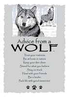 Your True Nature Greeting Card Advice from a Wolf